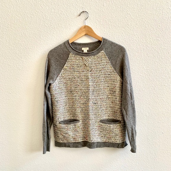 JCrew tweed and wool sweater Sz XS - Picture 1 of 4